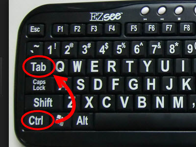 вариант - ctrl + tab