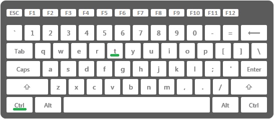 Ctrl + T