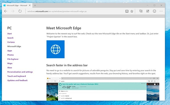 Браузер Microsoft Edge