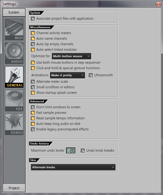 Настройка FL Studio. Основные настройки. (General settings)