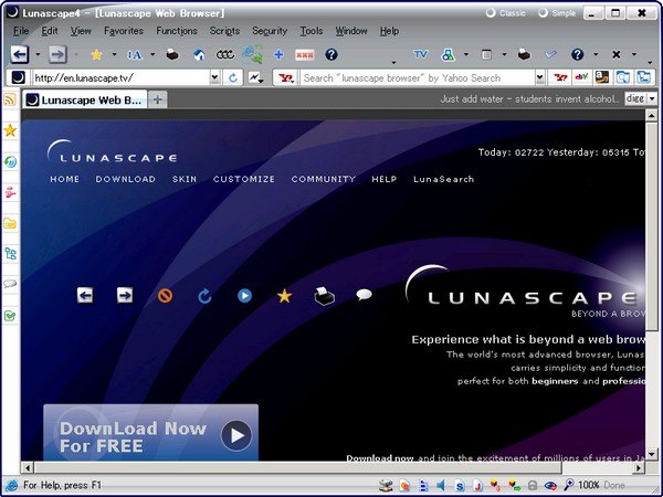 Японский интернет-браузер Lunascape