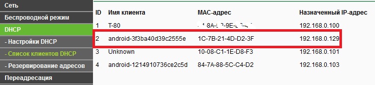 Проверка присвоенного IP адреса