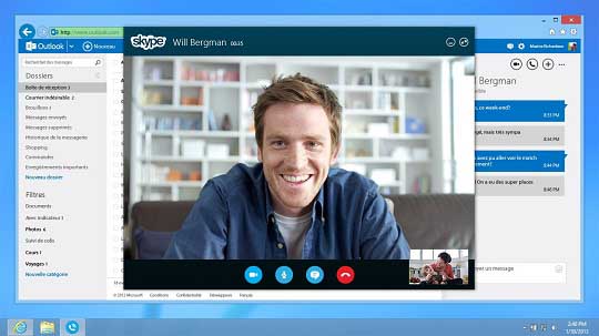 Звонок по Skype другу