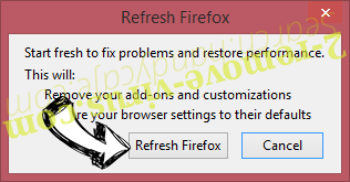 Add-ons Firefox reset confirm