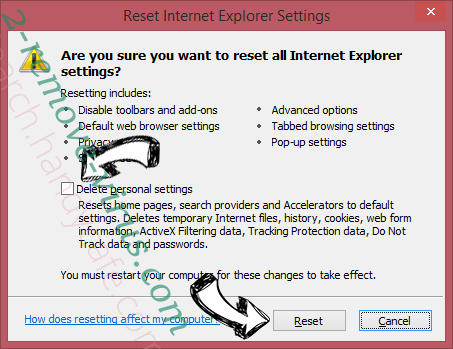 Add-ons IE reset