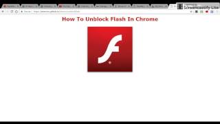 How to Unblock Flash in Chrome