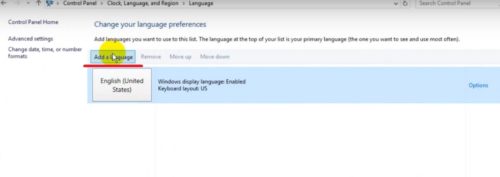 Добавление нового языка в Windows 10