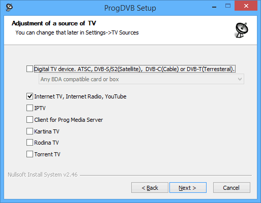 Установка ProgDVB