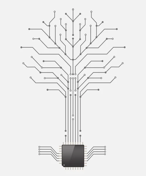 Дерево монтажной платы — стоковый вектор
