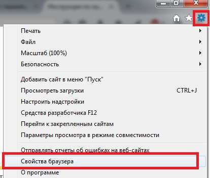 Интернет эксплорер как найти свойства браузера