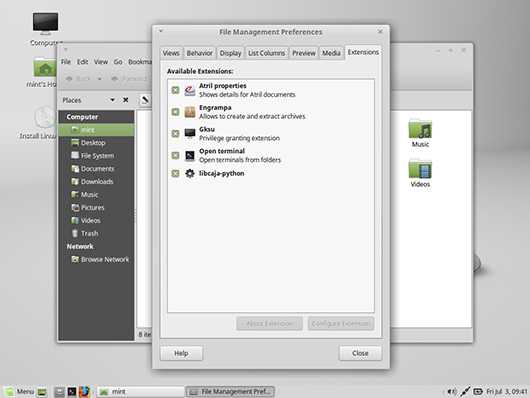 Как отключить графическую оболочку linux mint