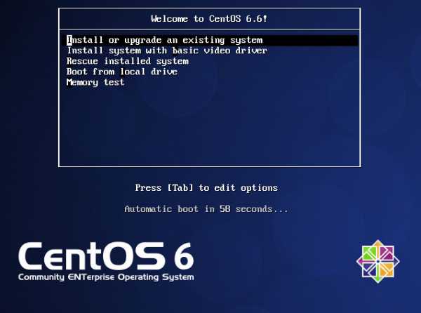 Установка centos